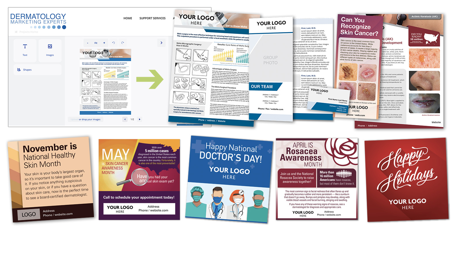 Marketing Materials library example